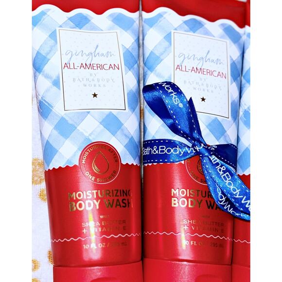 Bath & Body Works Gingham All-American 10oz Moisturizing Body Wash with Shea x3 - Picture 2 of 5